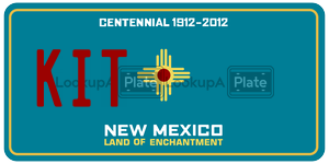 KIT  license plate in NM