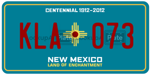 KLA073  license plate in NM