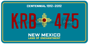 KRB475  license plate in NM