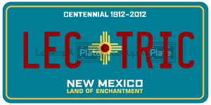 LECTRIC  license plate in NM