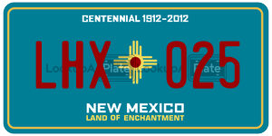 LHX025  license plate in NM