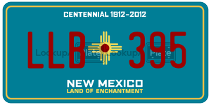 LLB395  license plate in NM