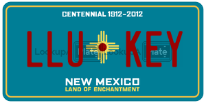 LLUKEY  license plate in NM