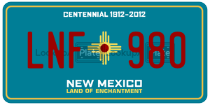 LNF980  license plate in NM