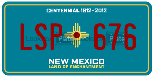 LSP676  license plate in NM