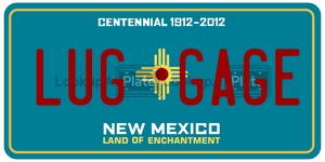 LUGGAGE  license plate in NM