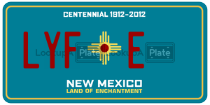 LYFE  license plate in NM