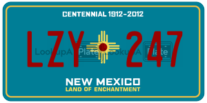 LZY247  license plate in NM