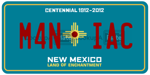 M4NIAC  license plate in NM