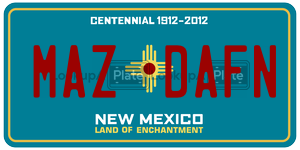 MAZDAFN  license plate in NM