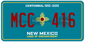 MCC416  license plate in NM