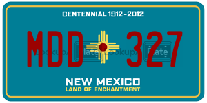 MDD327  license plate in NM