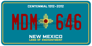 MDM646  license plate in NM
