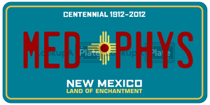 MEDPHYS  license plate in NM