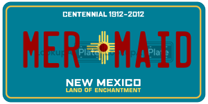 MERMAID  license plate in NM