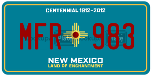 MFR983  license plate in NM
