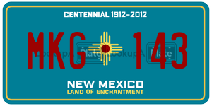 MKG143  license plate in NM