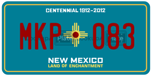 MKP083  license plate in NM