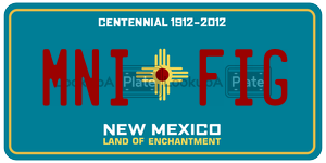 MNIFIG  license plate in NM