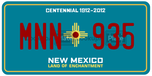MNN935  license plate in NM