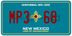 MP368  license plate in NM