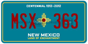 MSX363  license plate in NM