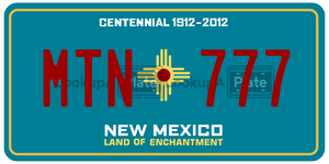 MTN777  license plate in NM