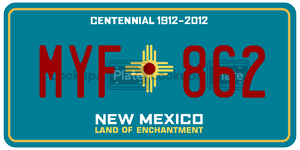 MYF862  license plate in NM