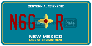 N6GR  license plate in NM