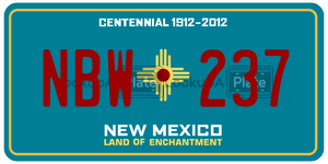 NBW237  license plate in NM
