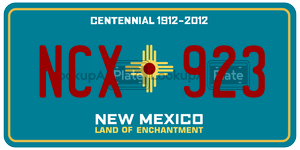 NCX923  license plate in NM