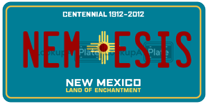 NEMESIS  license plate in NM