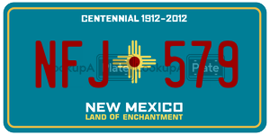 NFJ579  license plate in NM