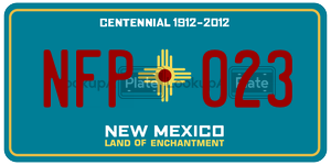 NFP023  license plate in NM