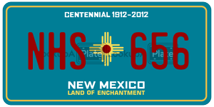 NHS656  license plate in NM