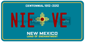 NIEVE  license plate in NM