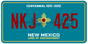 NKJ425  license plate in NM