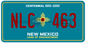 NLC463  license plate in NM
