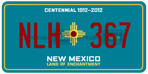 NLH367  license plate in NM