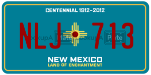 NLJ713  license plate in NM