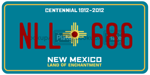 NLL686  license plate in NM
