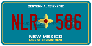 NLR586 license plate in New Mexico