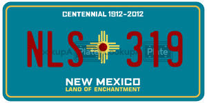 NLS319  license plate in NM