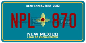 NPL870  license plate in NM