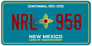NRL958  license plate in NM
