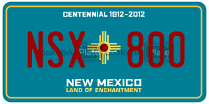 NSX800  license plate in NM
