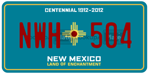 NWH504  license plate in NM
