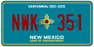 NWK351  license plate in NM