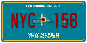 NYC158  license plate in NM