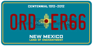 ORDER66  license plate in NM